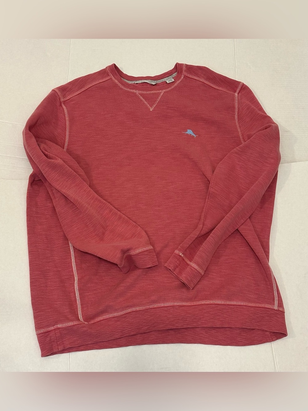 Tommy Bahama Men's Crewneck Sweater in Washed Red